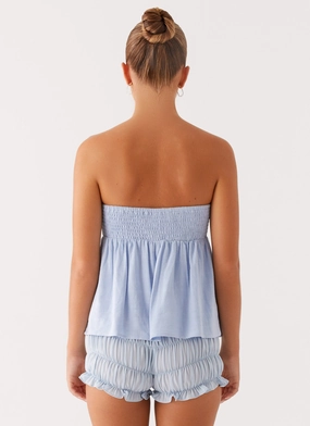 Cassie Tube Top - Blue Cassie Tube Top - Blue