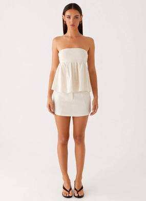 Cassie Tube Top - Oat Cassie Tube Top - Oat