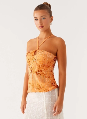 Catalina Sequin Top - Orange Catalina Sequin Top - Orange