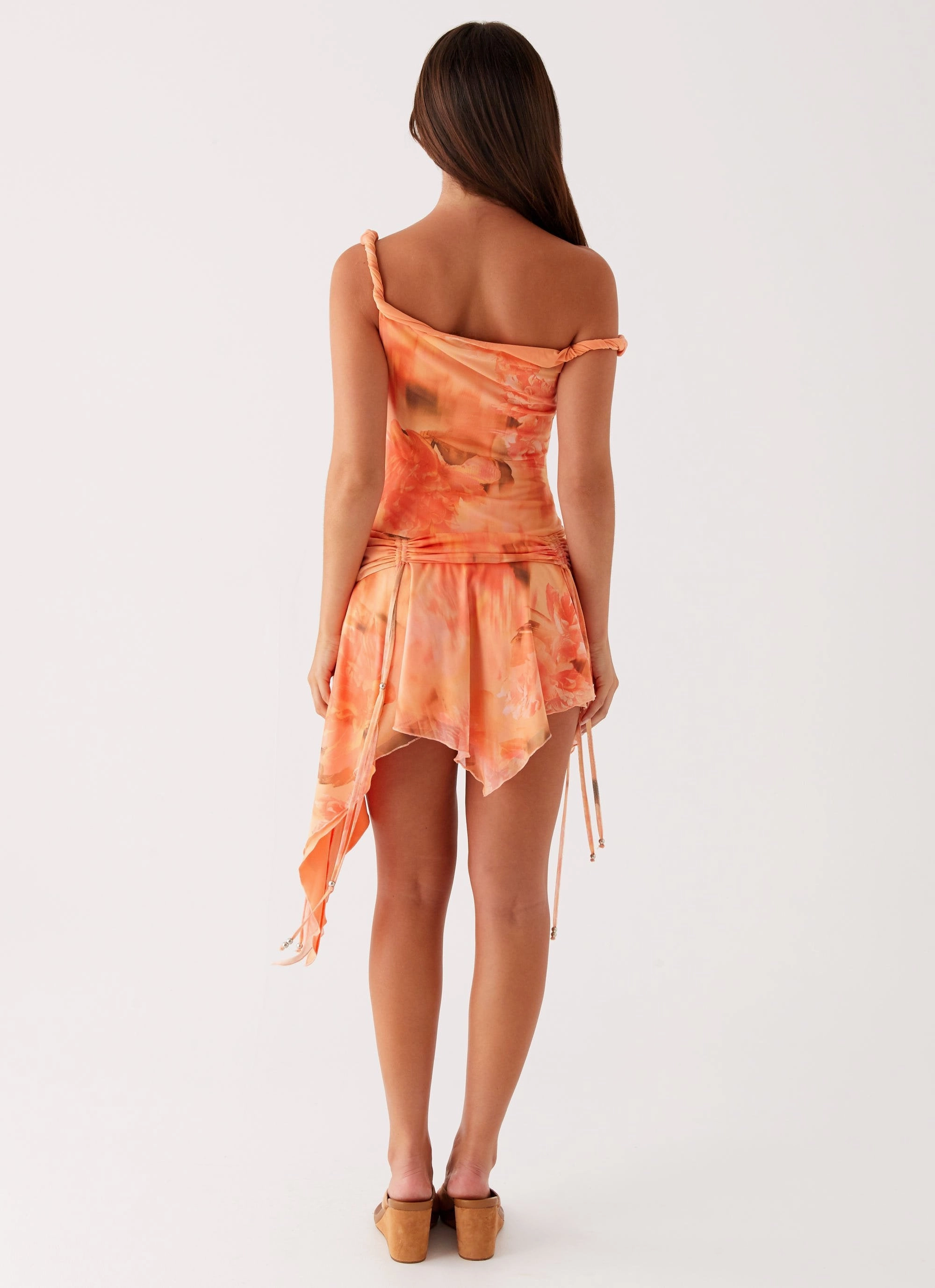 Catch Up Mini Dress - Sunset Floral