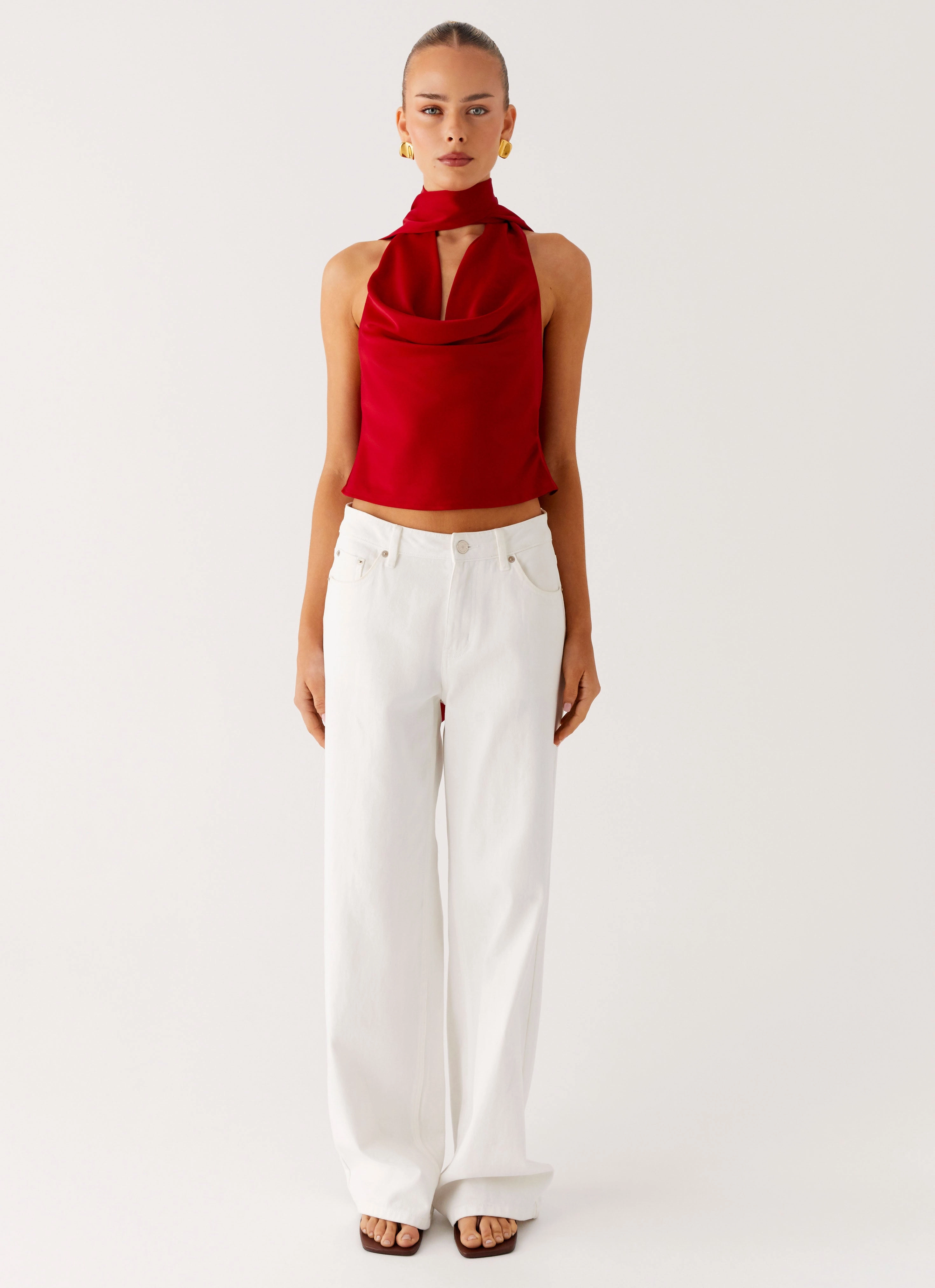 Catching Feelings Top - Red