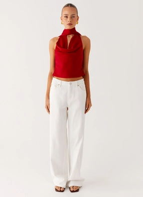 Catching Feelings Top - Red Catching Feelings Top - Red