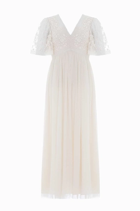 Celestia Ribbon Bodice Ankle Gown Celestia Ribbon Bodice Ankle Gown