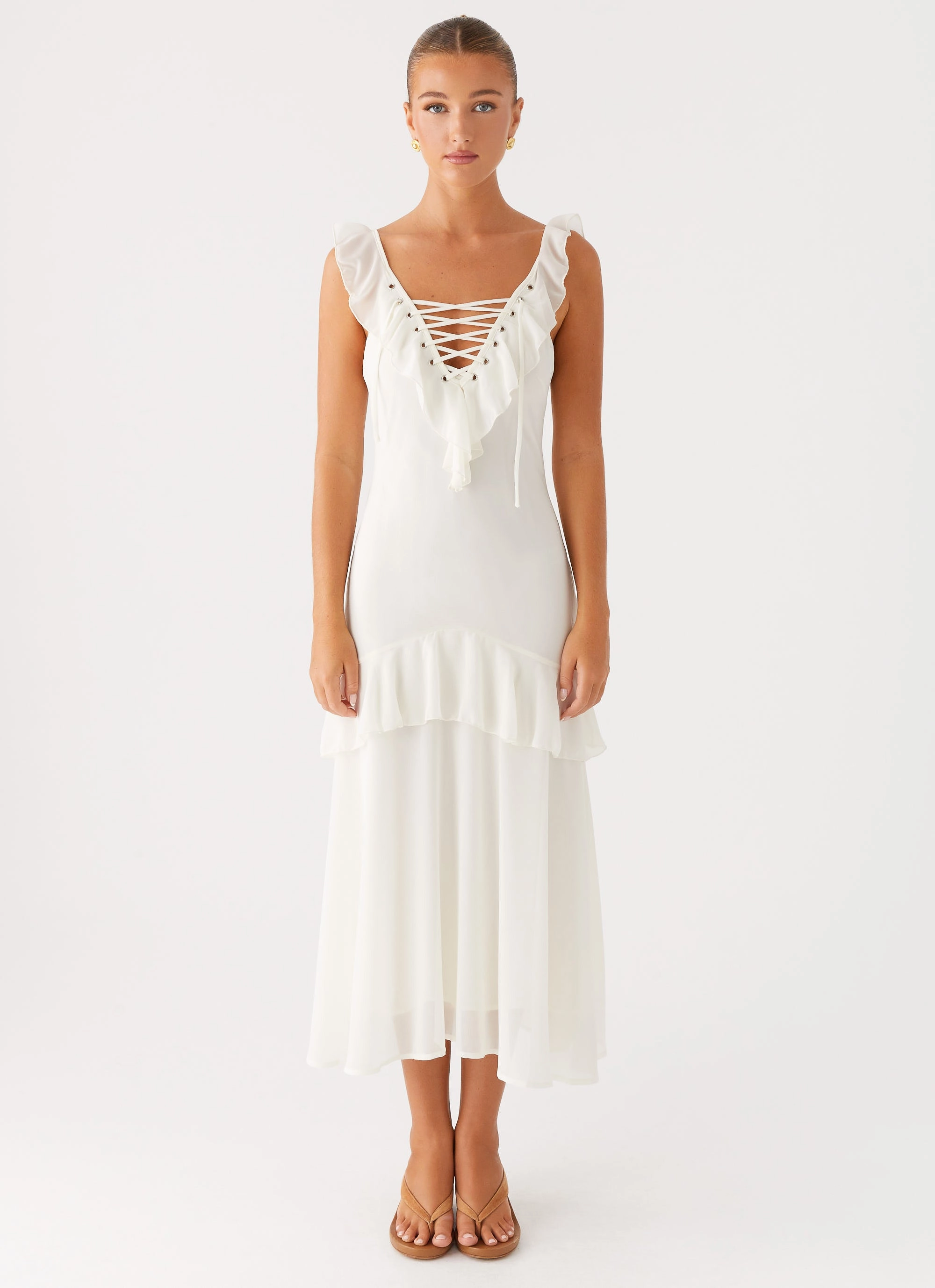 Celie Midi Dress - Ivory