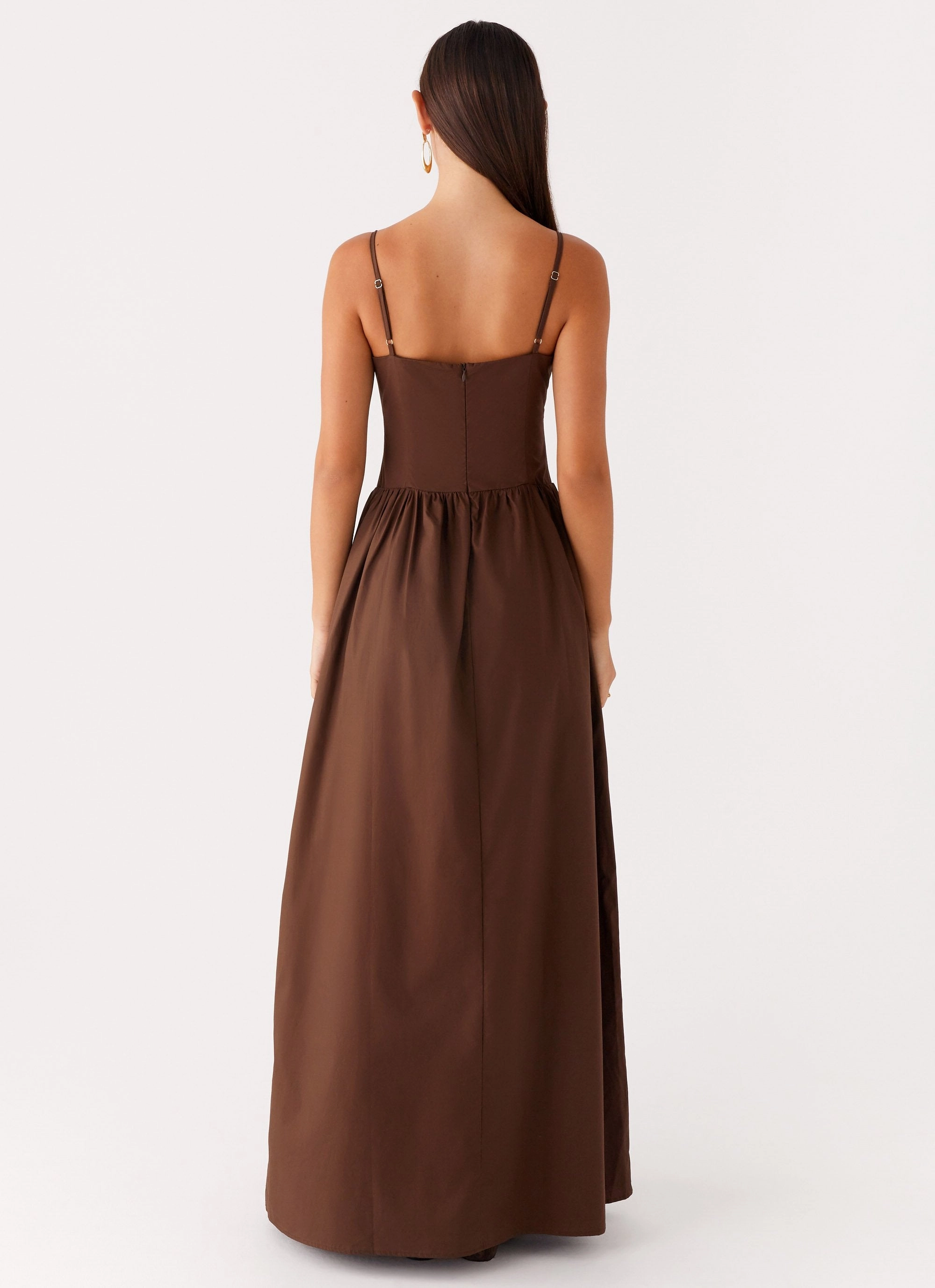 Cerys Maxi Dress - Chocolate