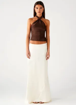 Chandra Maxi Skirt - Ivory Chandra Maxi Skirt - Ivory