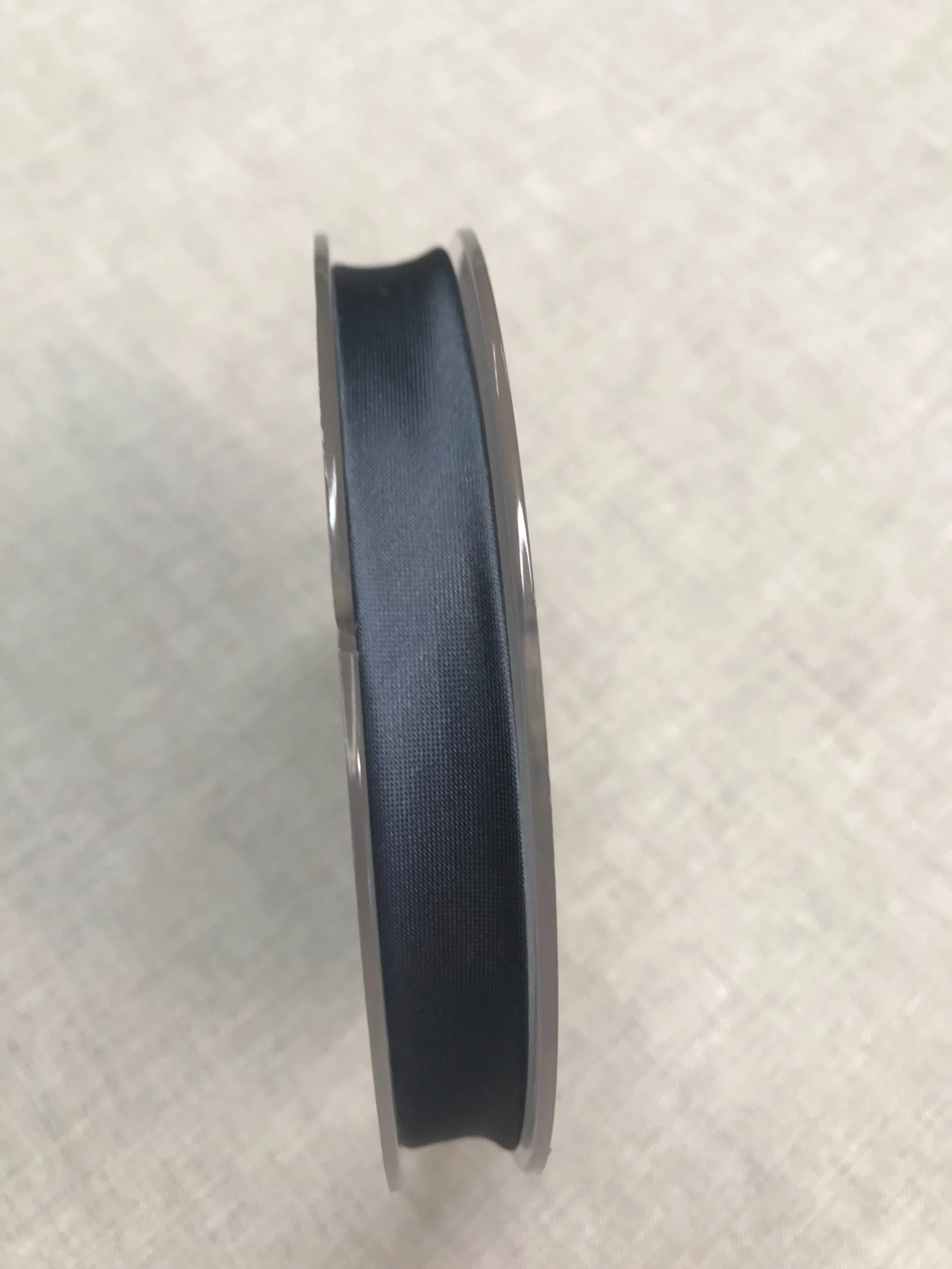 Charcoal 12mm Satin Bias Binding