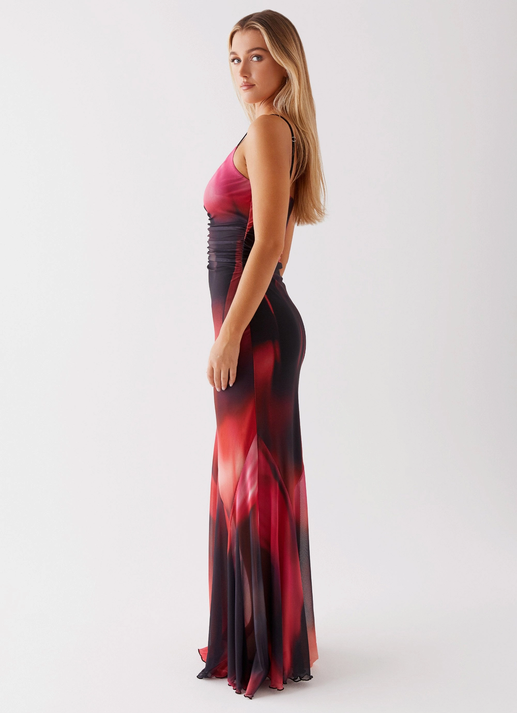 Charley Maxi Dress - Pink Print