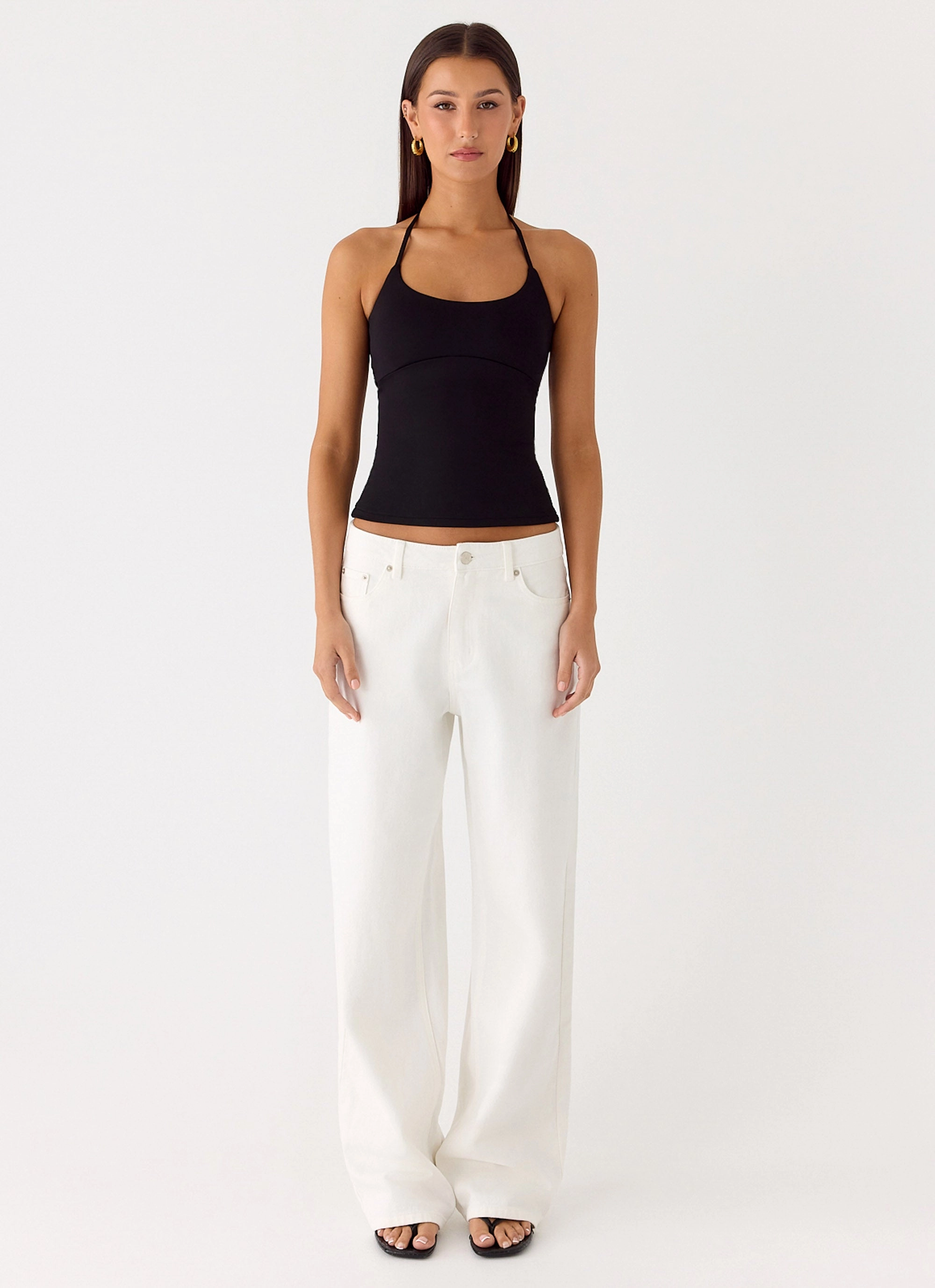 Chauncey Halter Top - Black