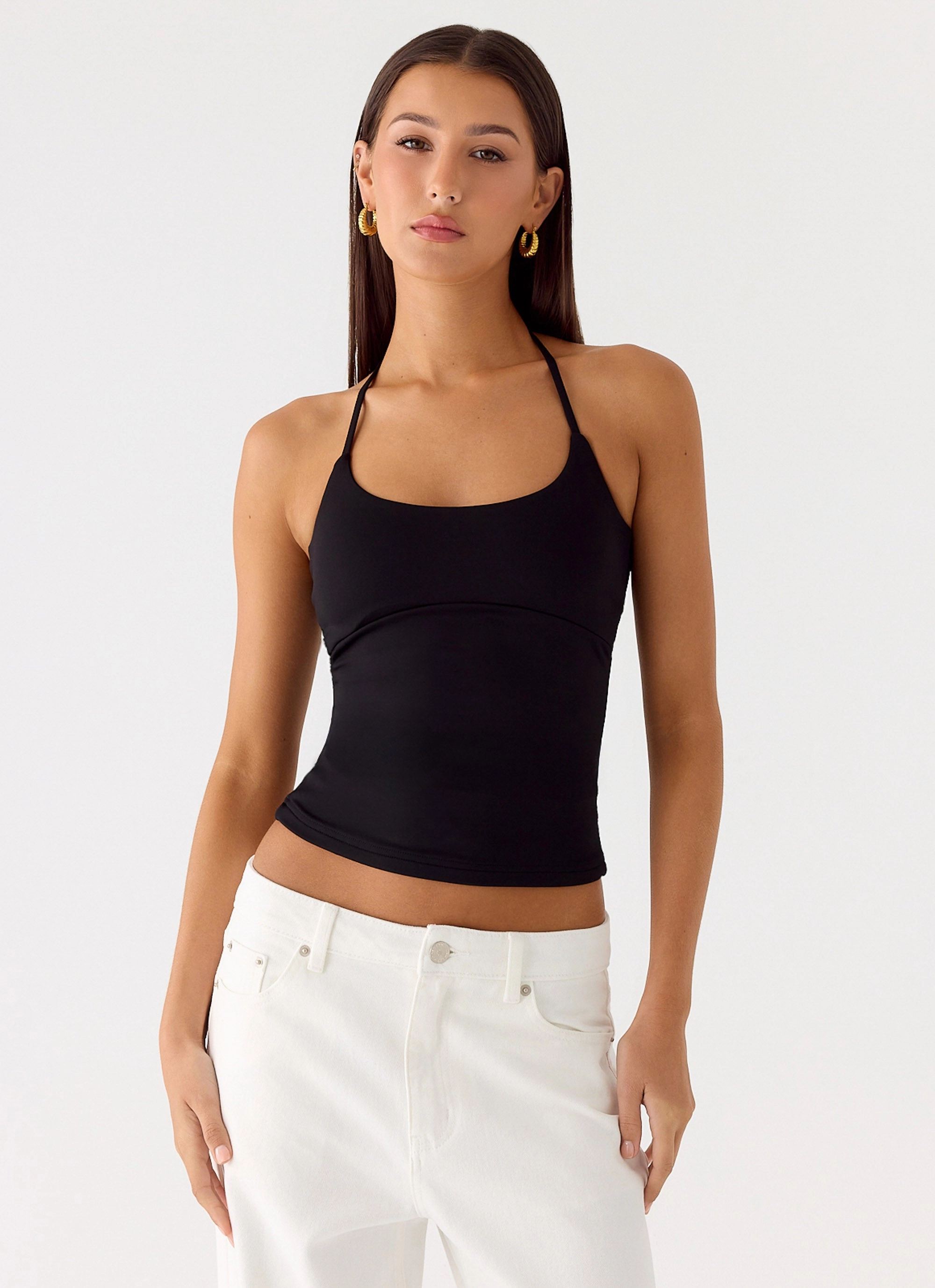 Chauncey Halter Top - Black