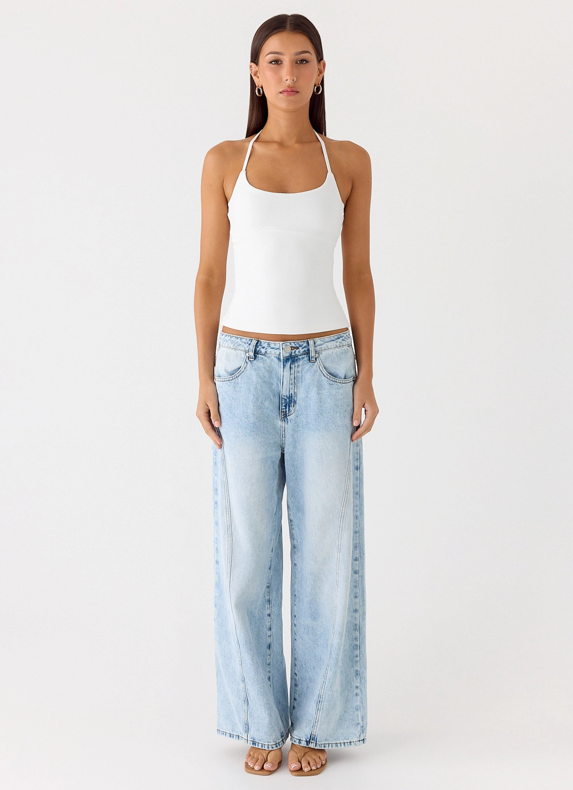 Chauncey Halter Top - White