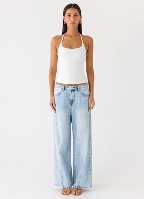 Chauncey Halter Top - White Chauncey Halter Top - White