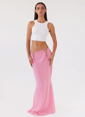 Chella Tie Up Skirt - Pink Chella Tie Up Skirt - Pink