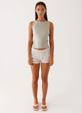 Cherish You Buckle Top - Sage Cherish You Buckle Top - Sage