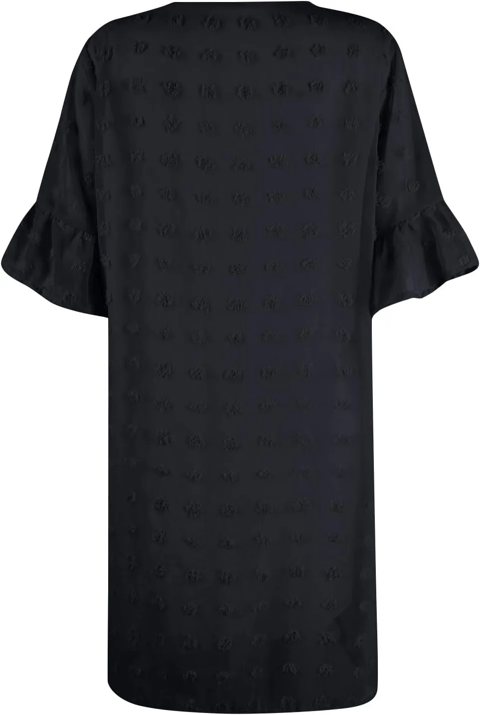 Chiffon Dresses for Women 2024 Summer Smocked Dress Short Flutter Sleeve V Neck Swiss Dot Ruffle Tiered Mini Dress