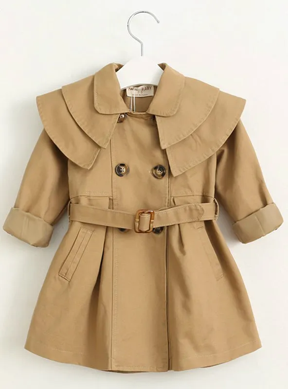 Children Outerwear&Coats Girls Trench Coats