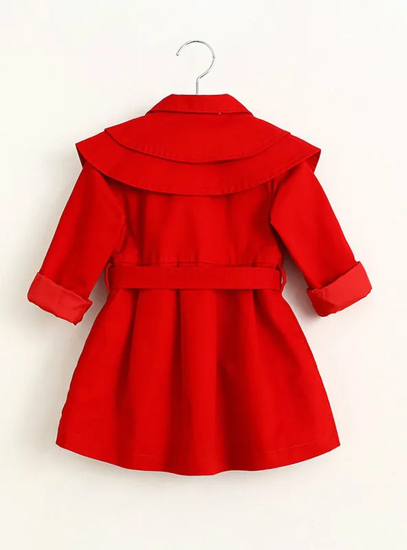 Children Outerwear&Coats Girls Trench Coats