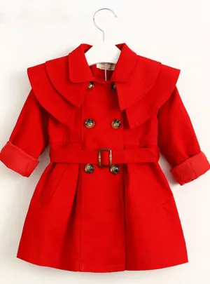 Children Outerwear&Coats Girls Trench Coats