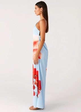 Chloe Maxi Dress - Turquoise Bloom Chloe Maxi Dress - Turquoise Bloom