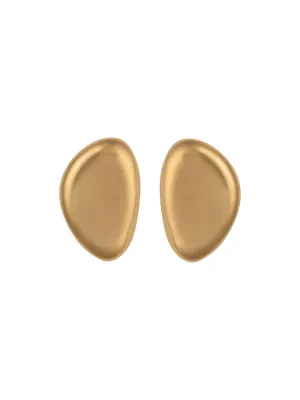 Christina Caruso Small Oval Earrings in Gold