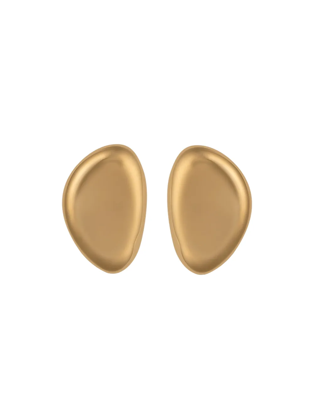 Christina Caruso Small Oval Earrings in Gold