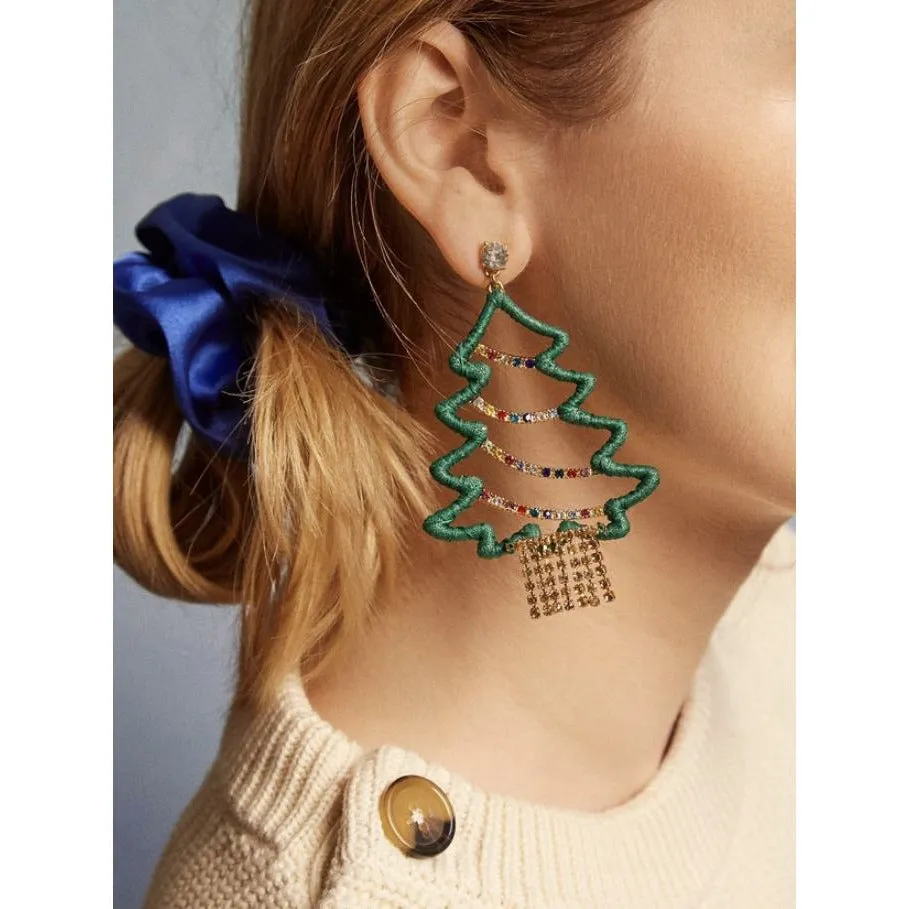 Christmas Fir Drop Earrings