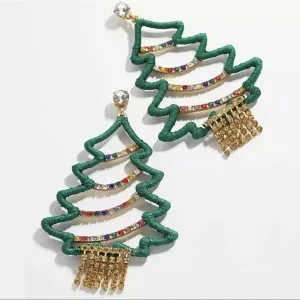 Christmas Fir Drop Earrings