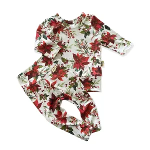 Christmas Poinsettia Lounge Set