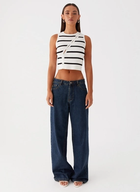 Chromatic Charm Knit Top - Ivory Chromatic Charm Knit Top - Ivory