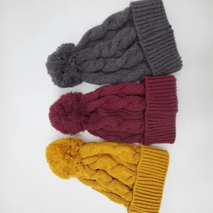 Chunky Cable Knit Hat