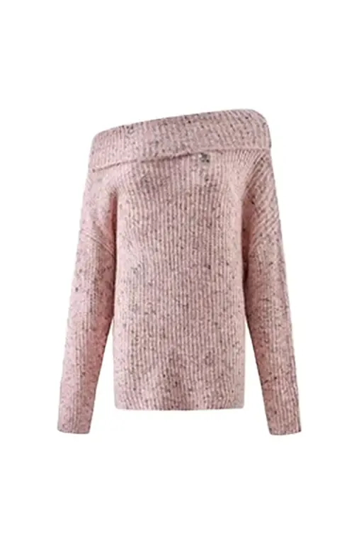Chunky Knitted Off The Shoulder Sweater
