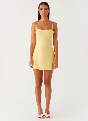 Cindy Mini Dress - Yellow Cindy Mini Dress - Yellow