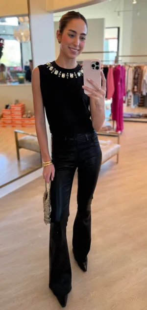Cizt982b Jeweled Muscle Tee