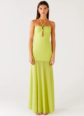 Claria Maxi Dress - Lime Claria Maxi Dress - Lime