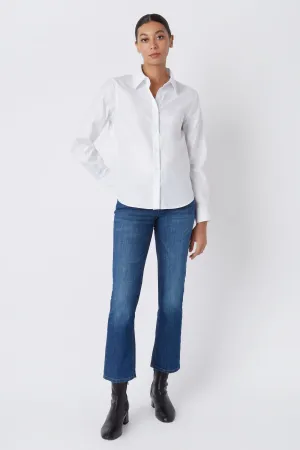 Classic Tailored Shirt - White Stretch