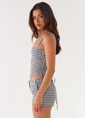 Clayton Top - Black Gingham Clayton Top - Black Gingham