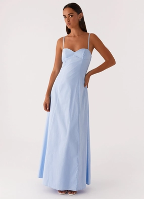 Clear As Day Maxi Dress - Blue Clear As Day Maxi Dress - Blue