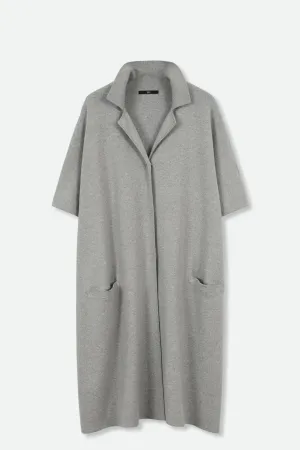 CLEO COAT IN KNIT PIMA COTTON IN HEATHER CLEO COAT IN KNIT PIMA COTTON IN HEATHER