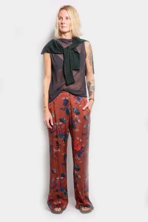 cleo floral satin pants