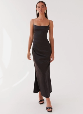 Close To You Maxi Dress - Black Close To You Maxi Dress - Black