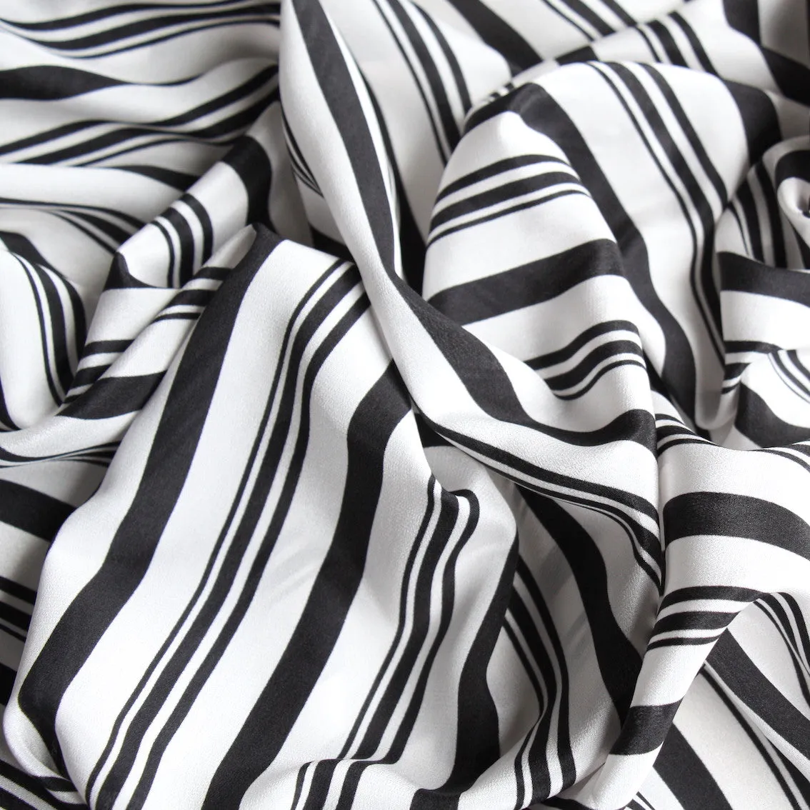 Cloud Borders Silk Crepe De Chine