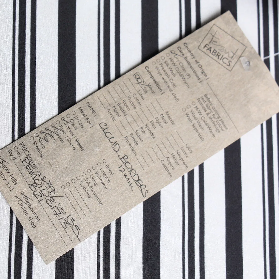 Cloud Borders Silk Crepe De Chine