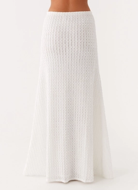 Clovelly Maxi Skirt - White Clovelly Maxi Skirt - White