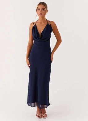 Clover Club Maxi Dress - Navy Clover Club Maxi Dress - Navy