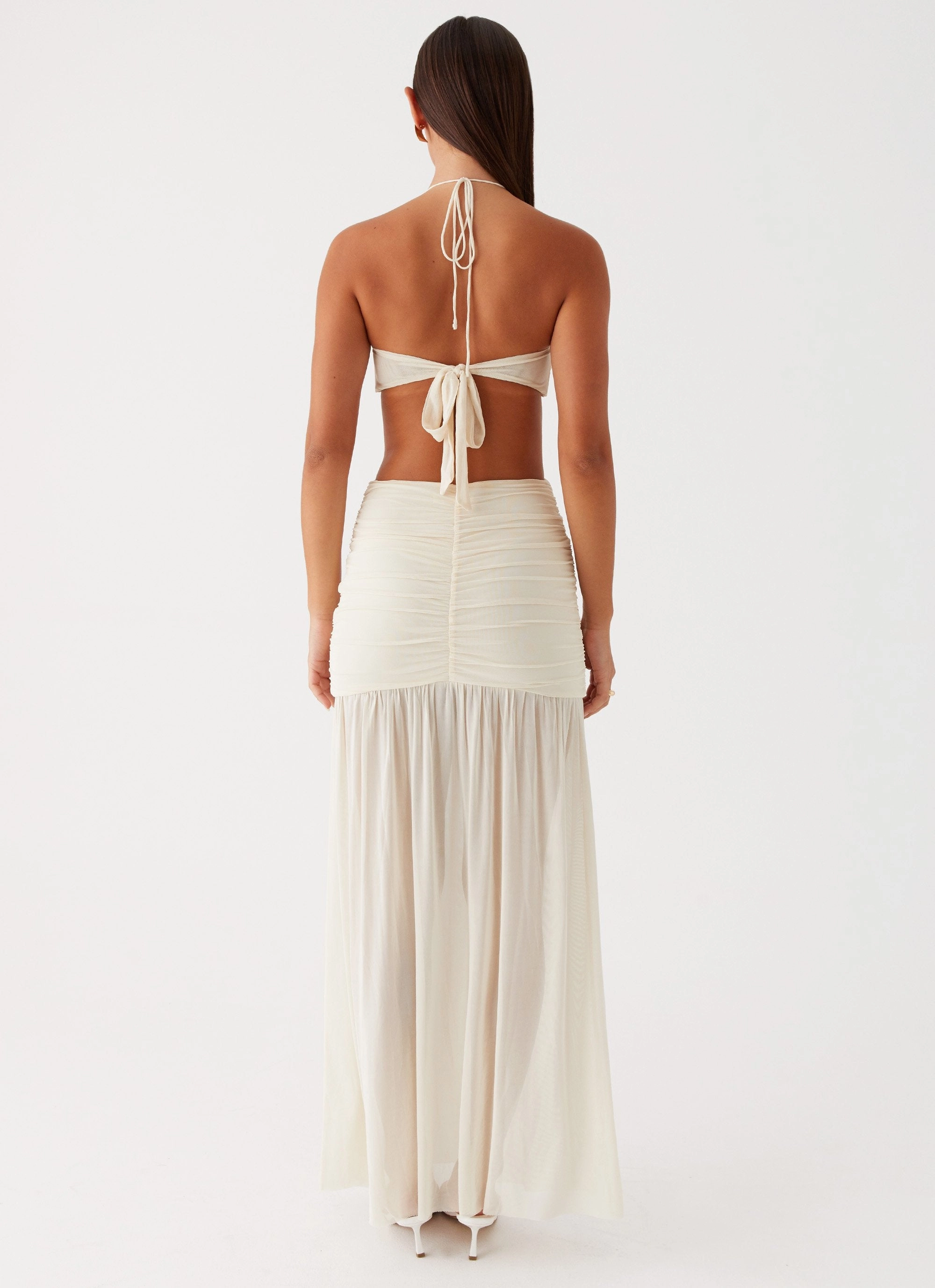 Clover Cut Out Maxi Dress - Lemon