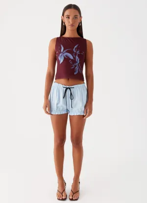 Clubhouse Bloomer Shorts - Blue Clubhouse Bloomer Shorts - Blue