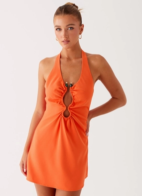 Coa Mini Dress - Tangerine Coa Mini Dress - Tangerine