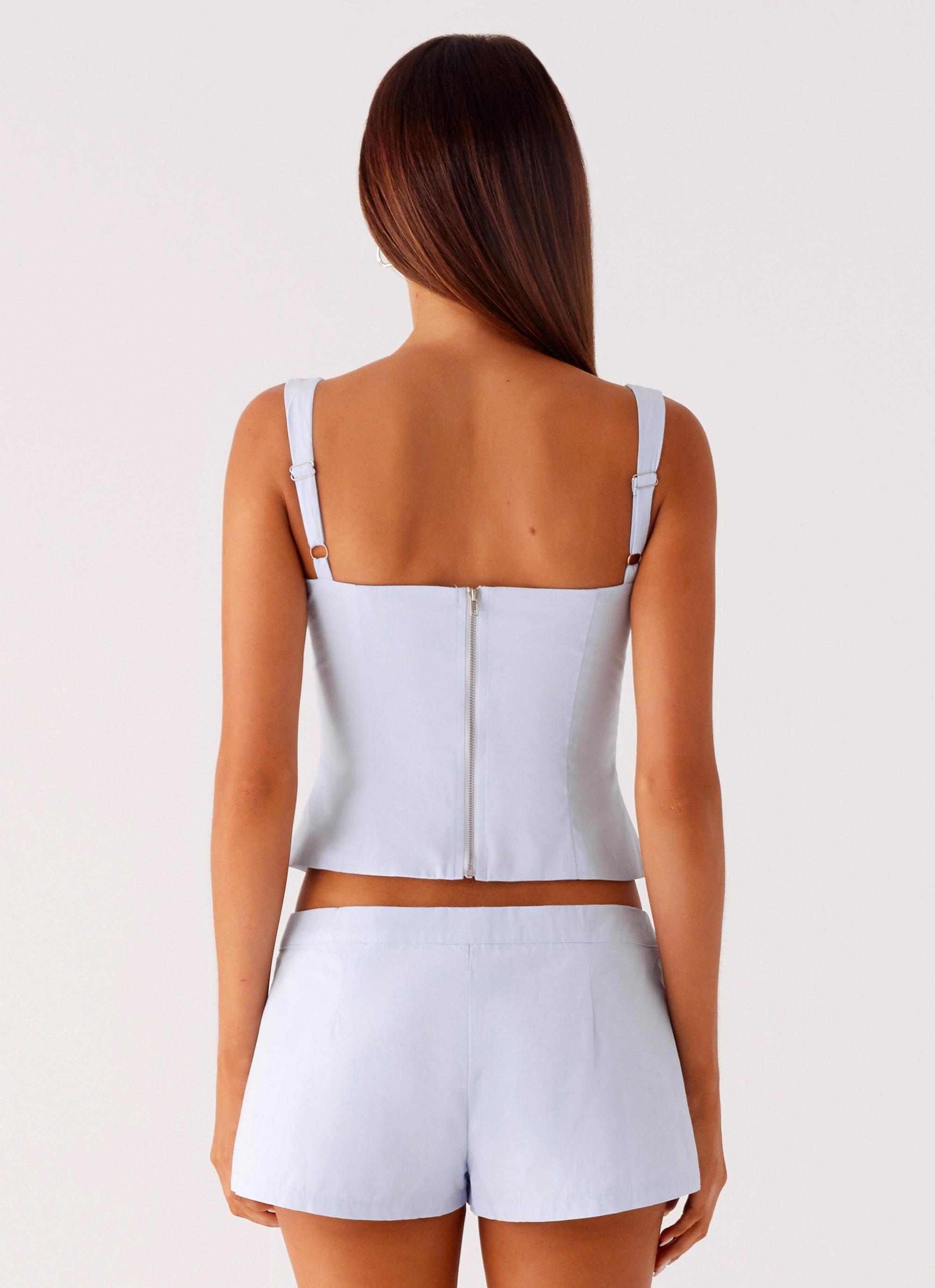 Coastline Bustier Top - Blue