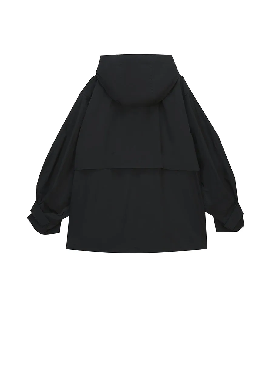 Coat / JNBY Hooded Trench Coat