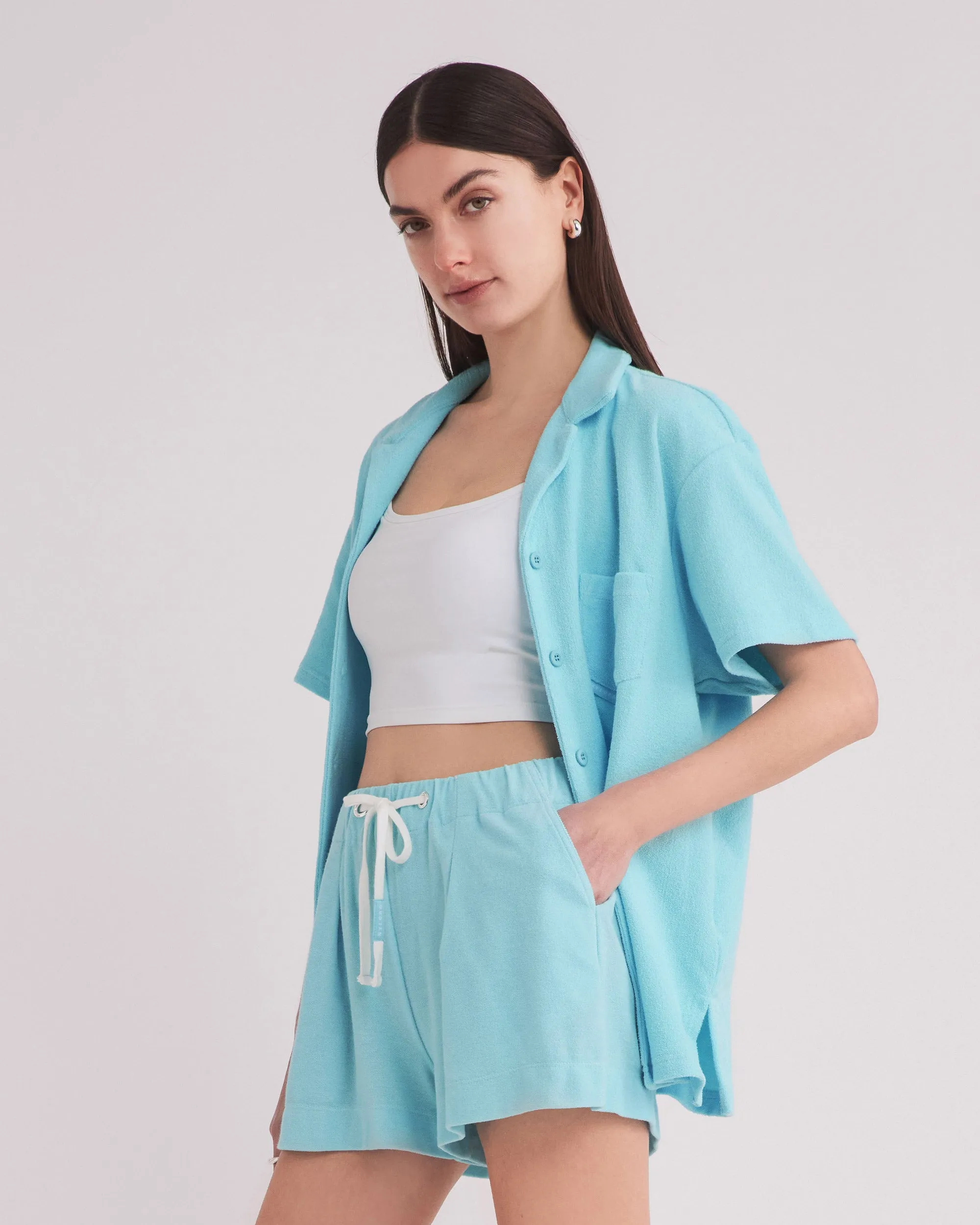 COBB SHIRT AQUA BLUE